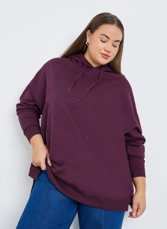 ستايلي هودي بقصة واسعة مقاس كبير