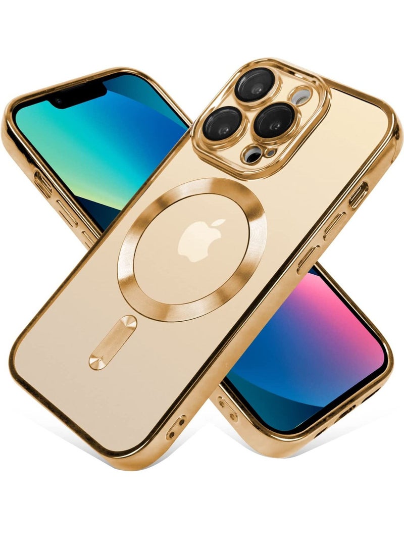 جينيكست غطاء متوافق مع iPhone 14 Pro Max مع غطاء MagSafe المضاد للخدش الواقي النحيف المطلي بالكهرباء لهاتف iPhone 14 Pro Max للنساء الرجال - Image 2