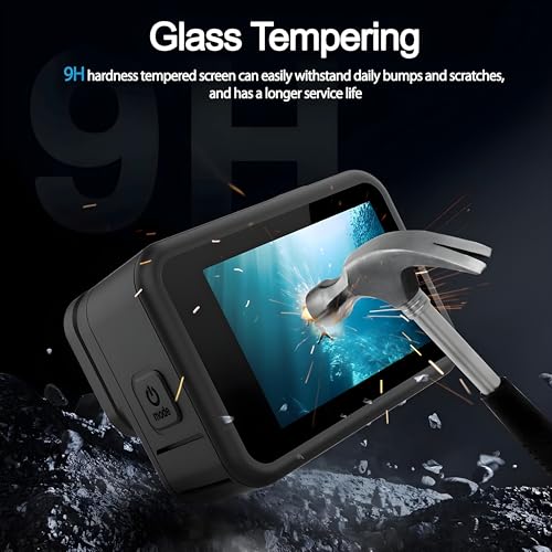 OHAYO Military Strength Tempered Glass Screen Protector For GoPro Hero 9/10/11/12| 9H+ Hardness, Strong Protection, Full Screen Edge-to-Edge Cover, Scratch Resistant, Bubble-Free Install, Ultra HD Clarity,With installation kit, Complete Set Of 3 Glass - Image 4
