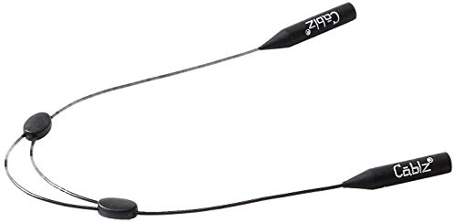 Cablz Monoz Adjustable Eyewear Retainer | Monofilament-Like Line, Adjustable, Off-The-Neck Eyewear Retainer, 14 in (Black) - Image 2