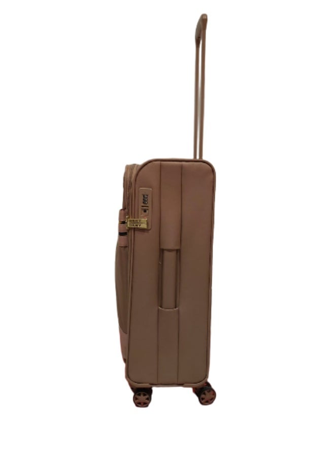 دكني حقيبة سفر دكني كاميو بعجلات للجنسين خفيفة الوزن  بعجلات دوارة  ألوان بريمروز - Image 3