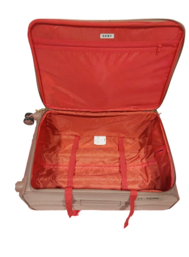 دكني حقيبة سفر دكني كاميو بعجلات للجنسين خفيفة الوزن  بعجلات دوارة  ألوان بريمروز - Image 4