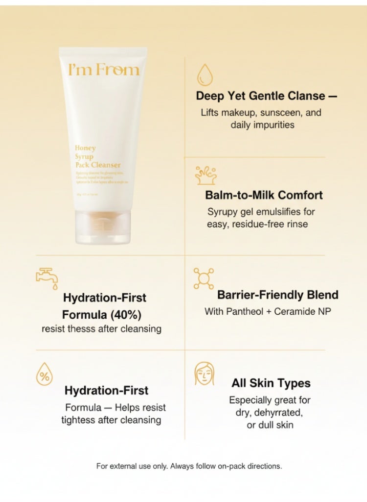 I'M FROM I’M FROM Honey Syrup Pack Cleanser for Deep Nourishment & Gentle Daily Purifying - Image 4