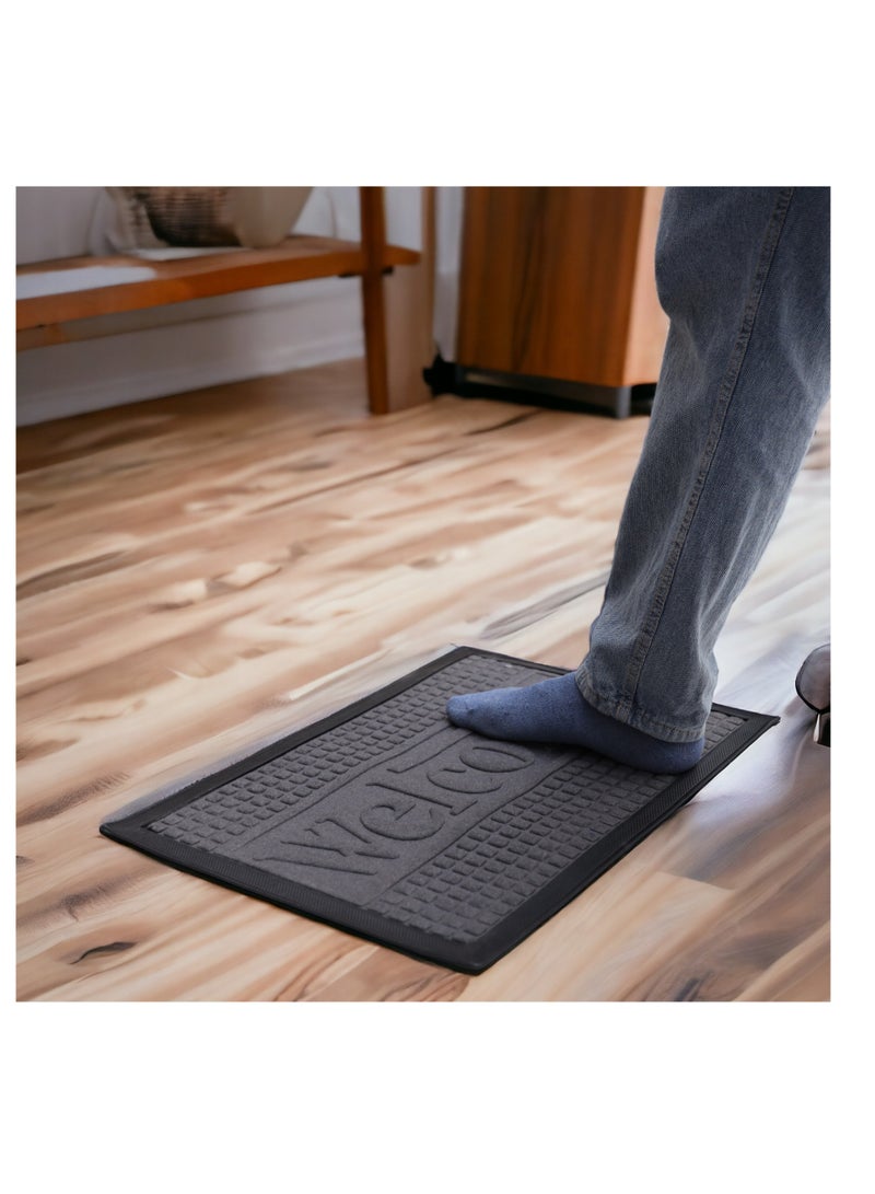 Royalford Door Mat- RF12474/ 40x60 cm, Multi-Purpose Mats for Indoor and Outdoor Use, for Bathroom Black - Image 5