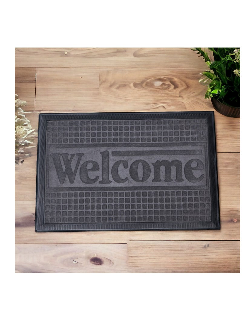 Royalford Door Mat- RF12474/ 40x60 cm, Multi-Purpose Mats for Indoor and Outdoor Use, for Bathroom Black - Image 4