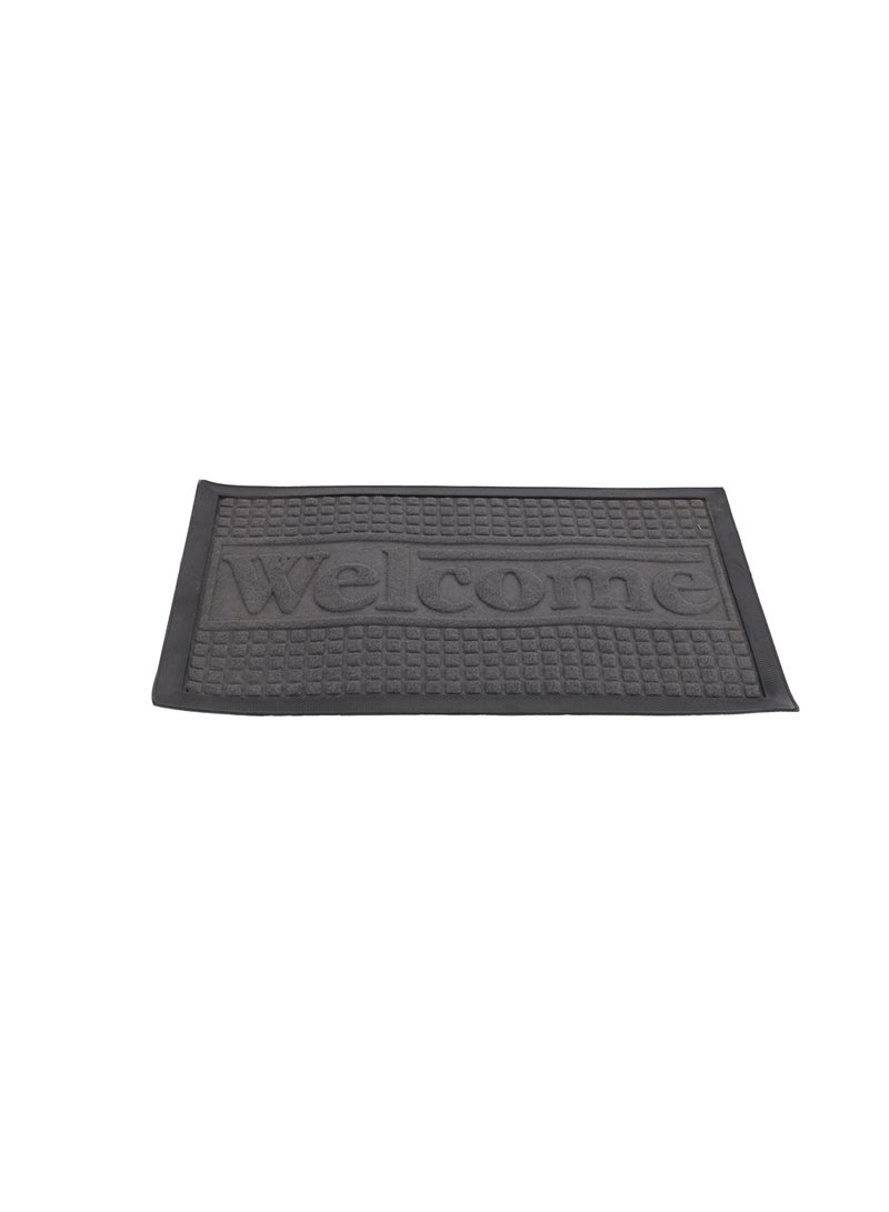 Royalford Door Mat- RF12474/ 40x60 cm, Multi-Purpose Mats for Indoor and Outdoor Use, for Bathroom Black - Image 1