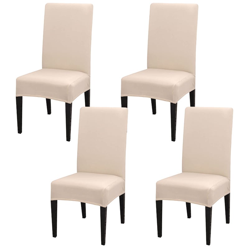 Aisprts Dining Room Chair Covers Slipcovers Set of 4 Stretch Removable Washable Dining Chair Protector Decoration Cover Seat Slipcover for Hotel Ceremony Banquet Kitchen Restaurant Home