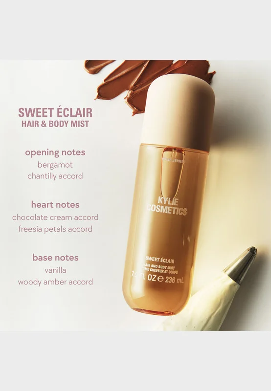 Kylie Cosmetics  Sweet Éclair Hair & Body Mist 236ml for Women | Best Price UAE