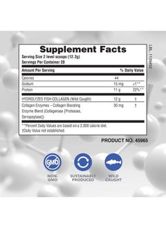 Nature's Plus NaturesPlus Marine Collagen Peptides, Unflavored - .53 lb Tub - Hydrolyzed Protein Powder - Supports Vital Organs, Joint Mobility & Hair, Skin & Nails - Gluten-Free, Non-GMO - 20 Servings  - Image 4