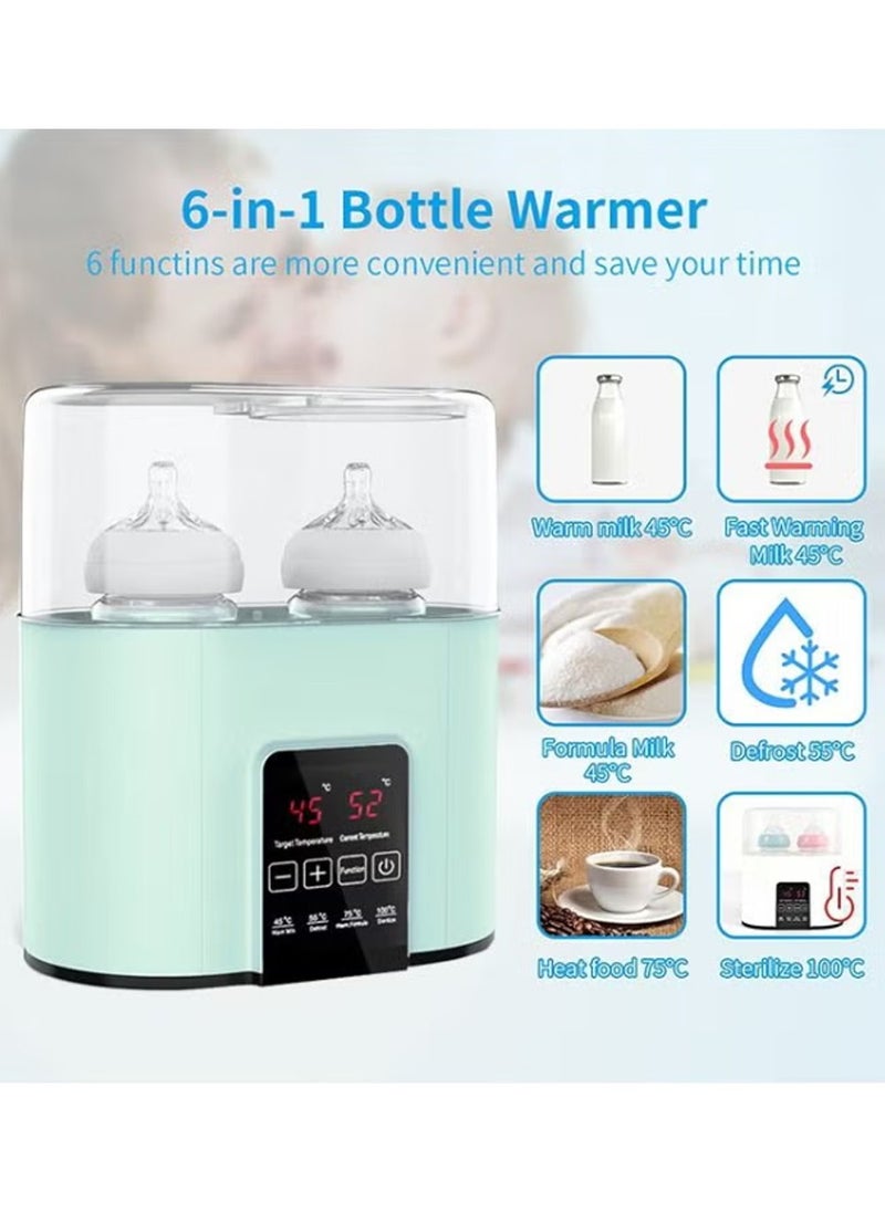 PURADAY Baby Bottle Warmer Milk Formula Baby Food Heater And Steam Sterilizer With Cleaning Brush  - Image 4