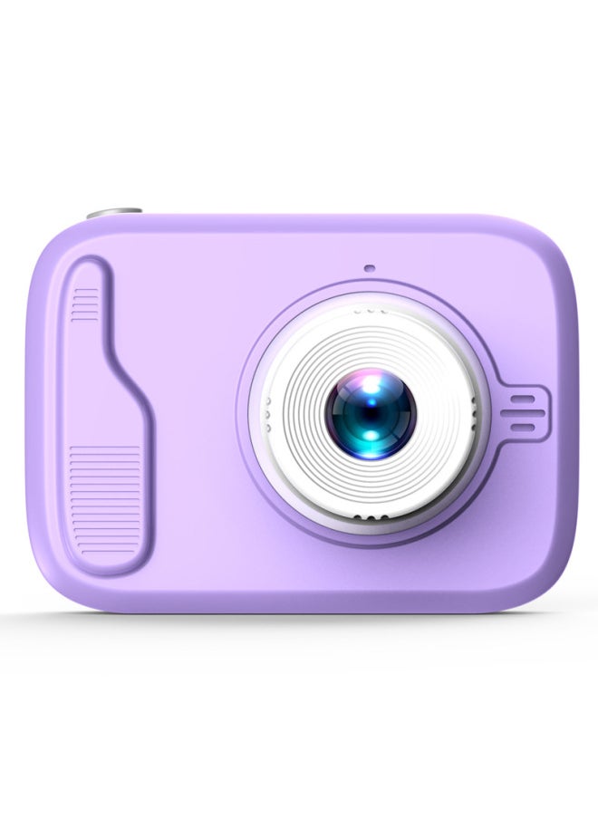 Children's Camera Polaroid Digital Camera Toy Photo Printable Set Small SLR Mini-Color:High-definition Purple (front And Back Double)  - Image 1