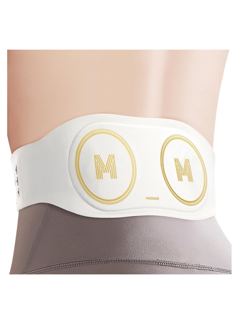 Back Massager, Shiatsu Back Massager, Portable Electric Back Massager, For Back Pain deep Tissue, Heating Pad, Back Massager Belt Cordless, Relieve pain, Gift for Women (White) - Image 1