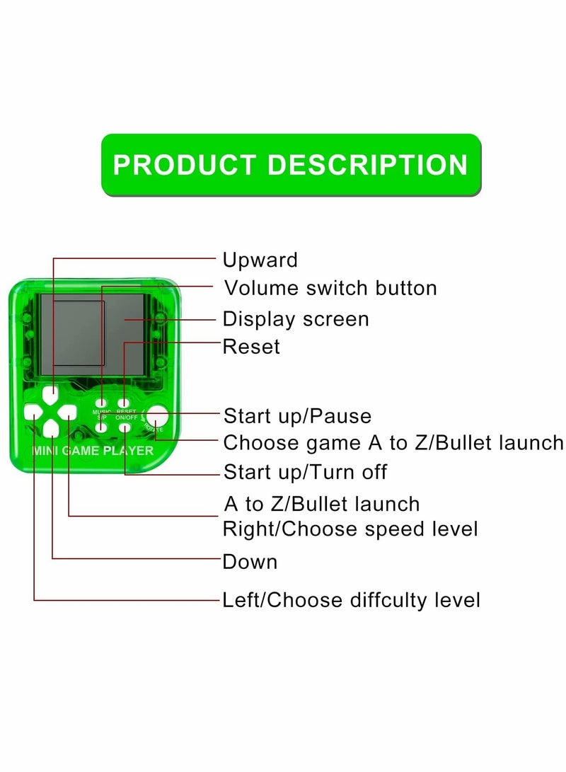 SYOSI 6 Pcs Video Game Party Favors Video Game Keychain 6 Colors Gamer Party Favors Video Game Party Supplies for Kids Video Game Favors - Image 2