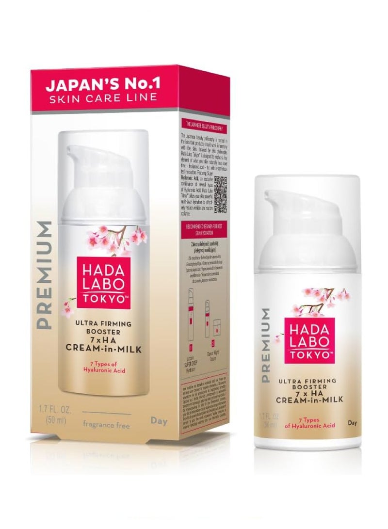 Hada Labo Tokyo Ultra Firming Booster 7x HA Cream-in Milk 50ml