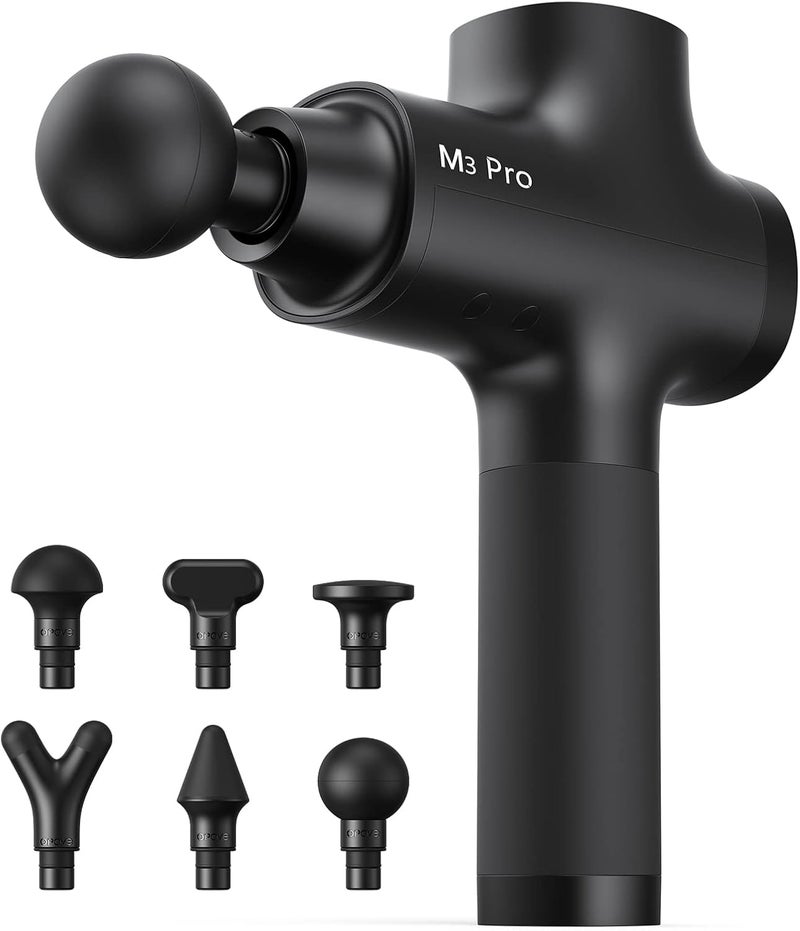 opove M3 Pro 2 Massage Gun Deep Tissue Percussion Muscle Massager for Workout Handheld Percussive Therapy Fascia Gun for Athletes Fast Recovery 48 Hours Long Battery Life Powerful Quiet Black - Image 1