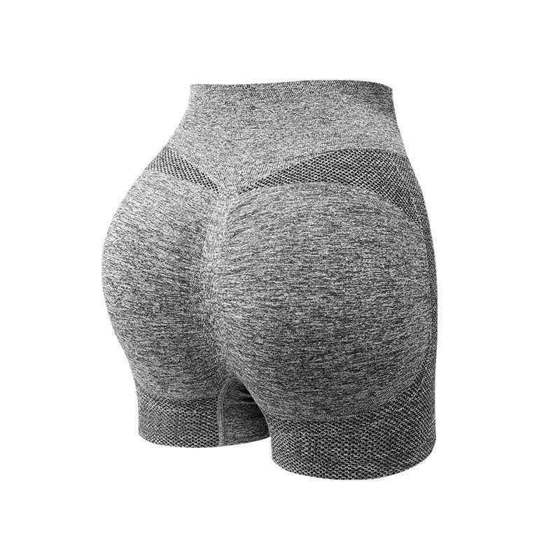 3Pc Sports Pants Fitness Shorts High Waist Belly Breathable Tight Pants Anti-Light Yoga Boxers - Image 1