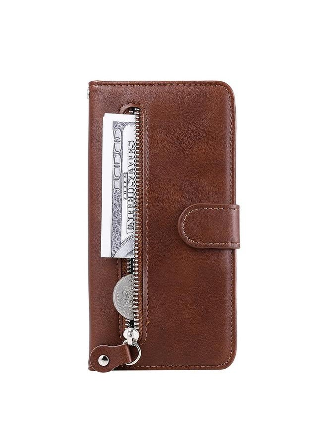 Zaboon Case For Honor X9c / Magic7 Lite Fashion Calf Texture Zipper Leather Phone Case  - Image 2
