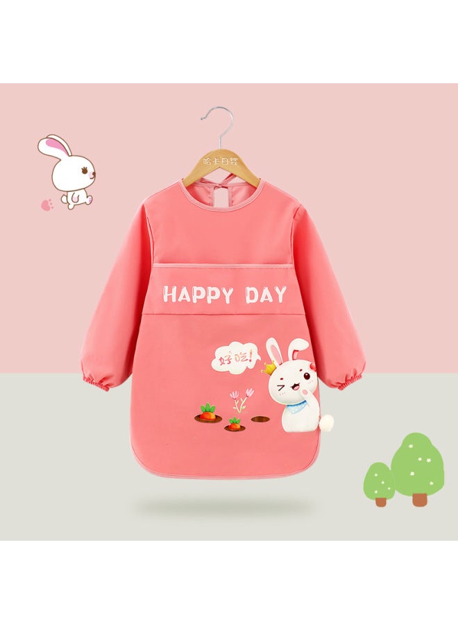 3d Stereo Kidsren's Painting Smock For Baby Girl, Extended Painting Smock, Waterproof And Anti-dirty Kindergarten Logo Name