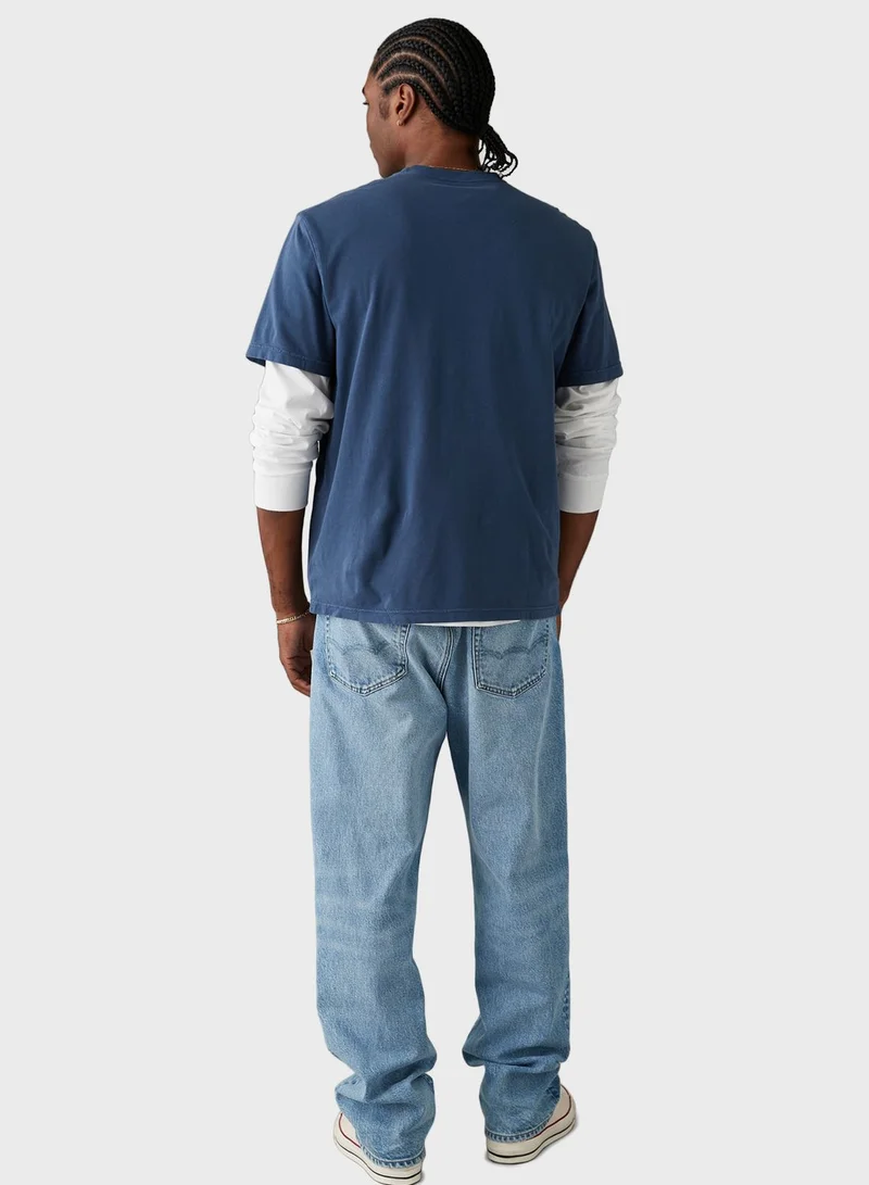 امريكان ايجل Logo Graphic Crew Neck T-Shirt