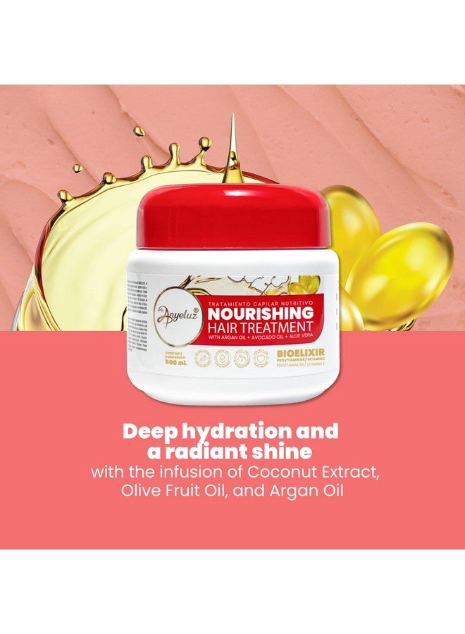 ANYELUZ Nourishing Hair Mask Combats Dryness And Provides Shine, Infused Withpro-Vitamin B5 And Organic Blend That Revitalizes Damaged Hair  - Image 2