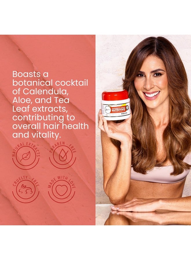 ANYELUZ Nourishing Hair Mask Combats Dryness And Provides Shine, Infused Withpro-Vitamin B5 And Organic Blend That Revitalizes Damaged Hair  - Image 3
