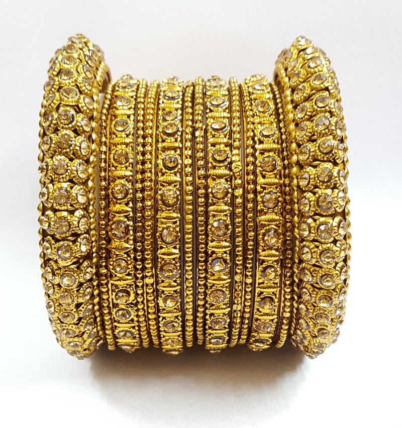 YouBella Fashion Jewellery Traditional Gold Plated Bracelet Bangle for Girls and Women (2.4) - Image 3