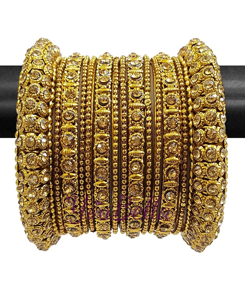 YouBella Fashion Jewellery Traditional Gold Plated Bracelet Bangle for Girls and Women (2.4) - Image 1
