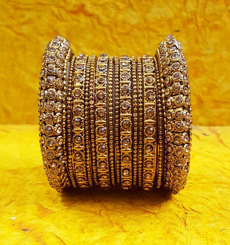 YouBella Fashion Jewellery Traditional Gold Plated Bracelet Bangle for Girls and Women (2.4) - Image 2