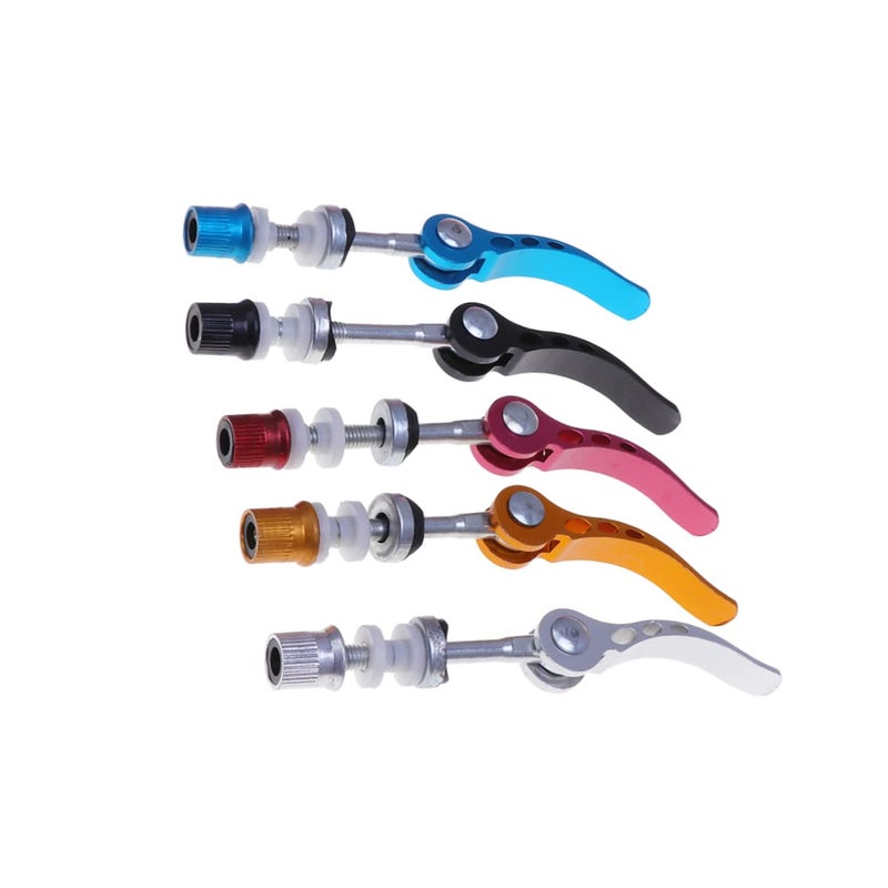 Anodized Alloy Quick Release Bolt Lever Axle Set for Mountain Bike and Road Bike High Strength Easy to Use - Image 2