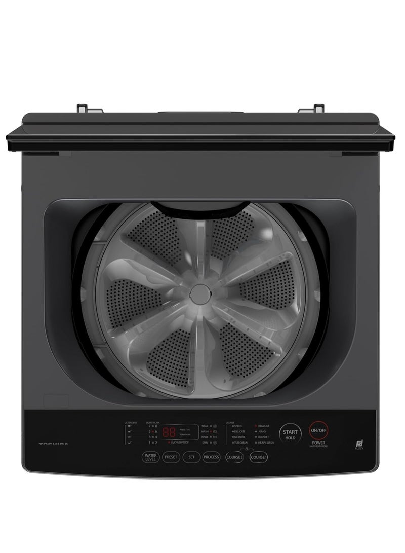 Toshiba Top Load Washing Machine - 13KG - 680 RPM - DDM Inverter motor - Soft Close Lid - Morandi Grey - AW-DUK1300KUPEG(MK) 13 kg AW-DUK1300KUPEG(MK) Grey - Image 3