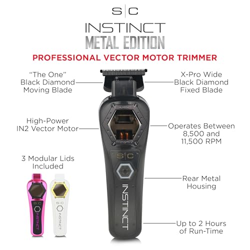 Stylecraft Instinct Metal Edition Hair Trimmer Professional Cordless IN2 Vector Motor with Intuitive Torque Control - Image 2