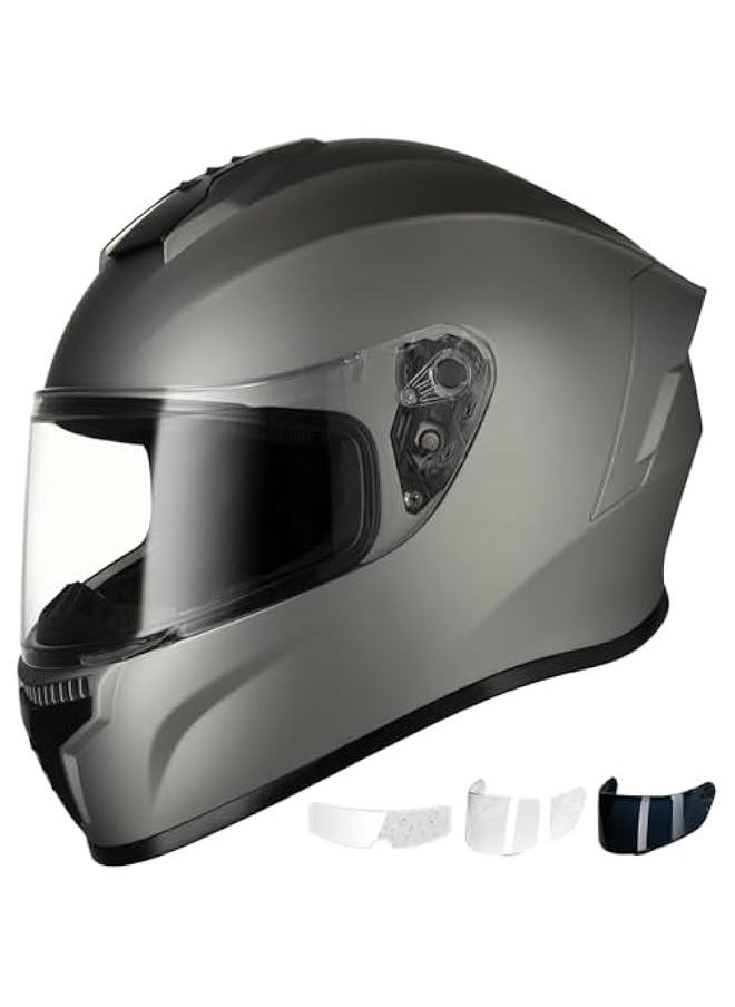 DOT Approved Lightweight Full Face Motorcycle Helmet for Adults with Anti-Fog Film - Street Bike Helmet for Safety and Comfort - pzsku/ZC945FC7A3895A851DD34Z/45/_/1730831441/28ad9294-c606-4e88-90ce-27dbf45a848c