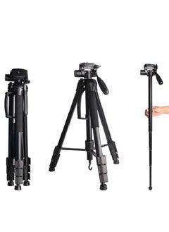 Portable Aluminum Alloy Camera 2-in-1 Tripod Monopod Max 177cm with Carrying Bag for Phone/DSLR/DV Video/Camcorder
