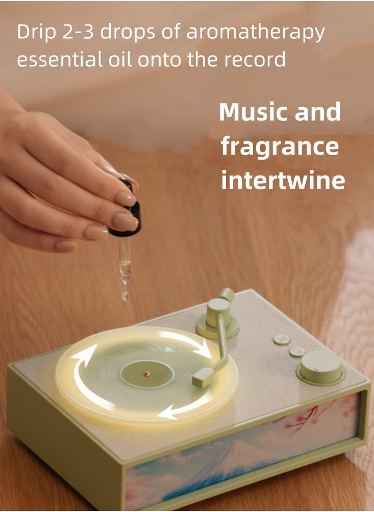 Generic Wireless Bluetooth Speaker, Aromatherapy Atmosphere Light, Small Speaker, Retro Vinyl Record Player, Home High Sound Quality  - Image 5