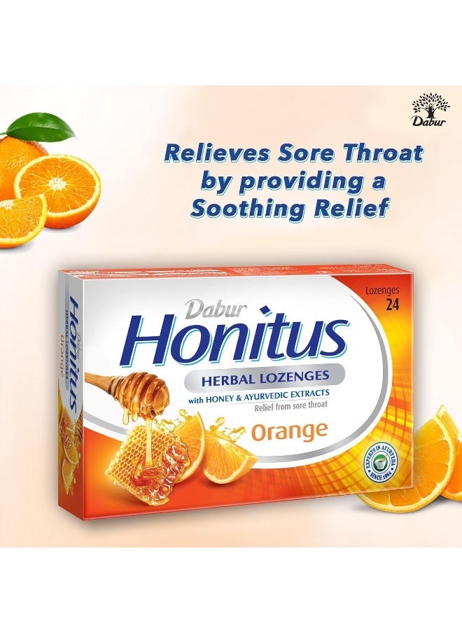 Dabur حلوى هونيترس العشبية بنكهة البرتقال 24 حبة - Image 5