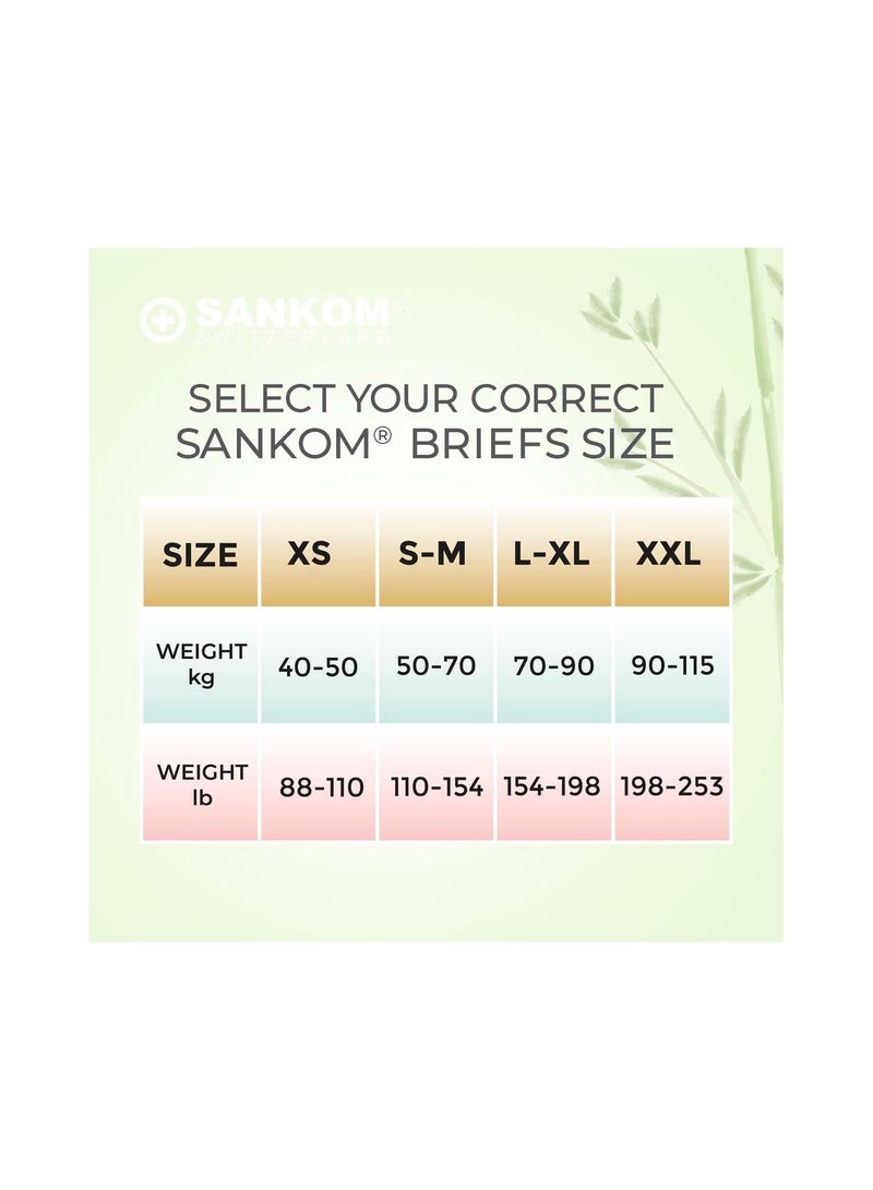 Sankom Patent Bamboo Briefs Grey S or M - Image 4