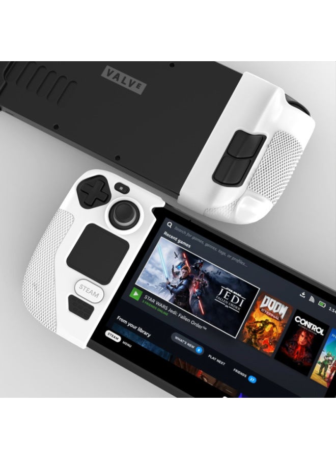 general For Steam Deck/OLED Bracket Protective Case Anti-slip Anti-sweat Anti-drop Steamdeck Protective Case-Product Color:【boxed】 Steamdeck Lcd/oled Double-sided Split Protective Case 【pink】 - Image 5