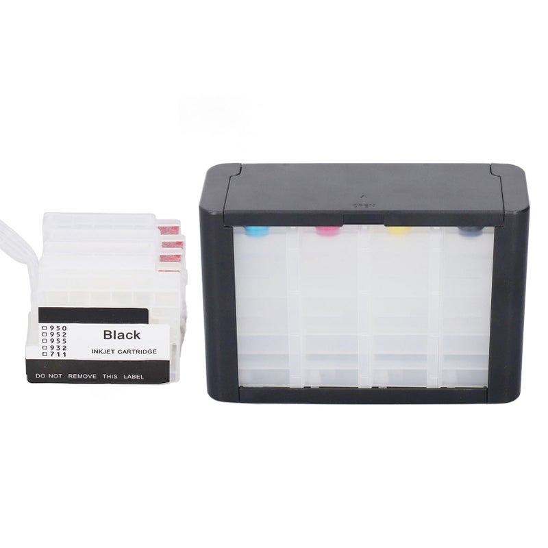 دبابة حبر طابعة إعادة ملء بألوان 4 مع شريحة دائمة لا تسرب دبابة إمداد حبر مستمرة لـ HP 954 - Image 3