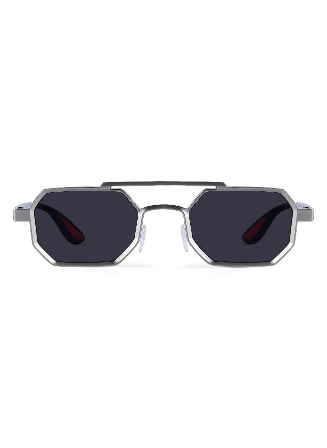 Woggles Ockhi Exhale Grey Hexagonal Sunglasses  - Image 4