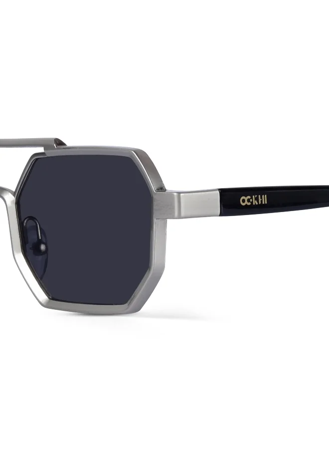 Woggles Ockhi Exhale Grey Hexagonal Sunglasses