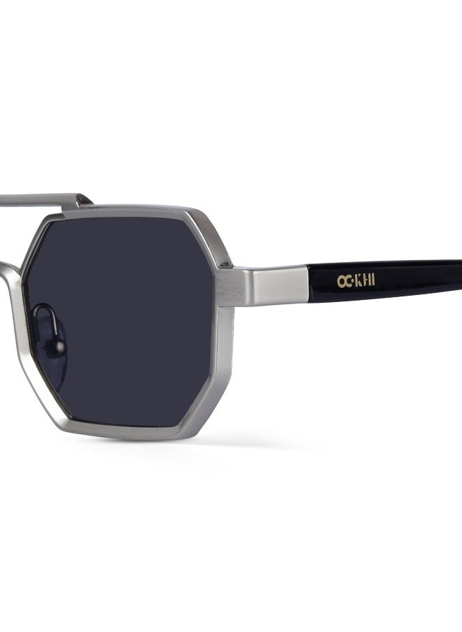 Woggles Ockhi Exhale Grey Hexagonal Sunglasses  - Image 2
