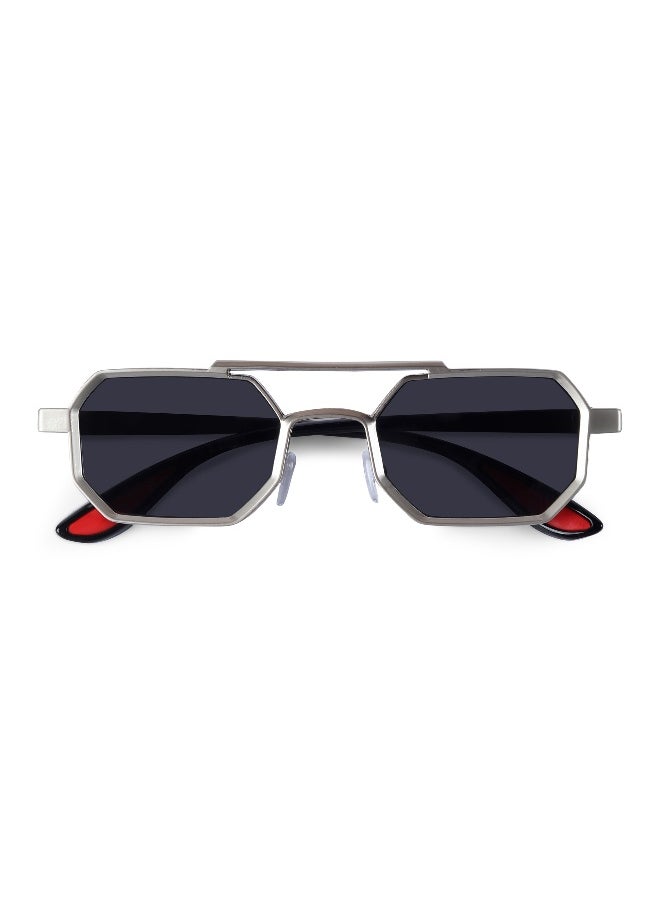 Woggles Ockhi Exhale Grey Hexagonal Sunglasses  - Image 3