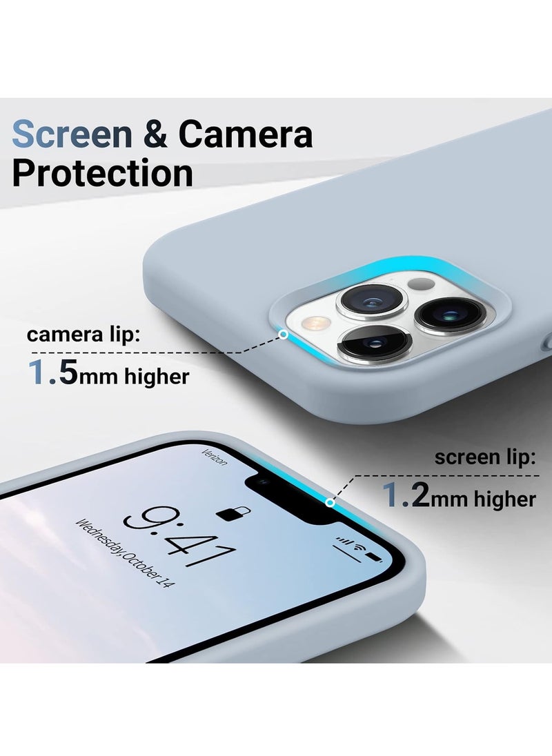 BORTONY iPhone 14 Pro Case Liquid Silicone Anti Scratch Anti Fingerprint Soft Silky Touch Shockproof Protective Cover for Apple iPhone 14 Pro  - Image 3