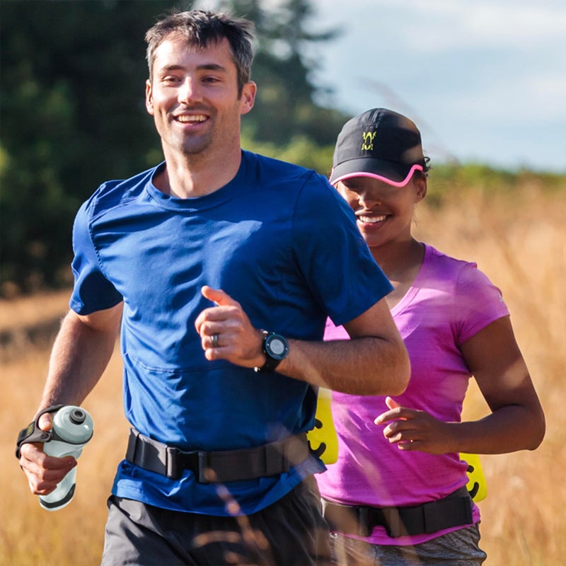 Amphipod Hydraform Ergo Minimalist Handheld Water Bottle, BPA-Free Hydration for Ultra-Running, Marathons & Walking - Blue (20 oz.) - Image 3