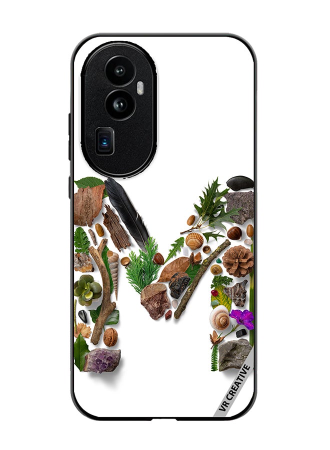VR CREATIVE Protective Case Cover For Oppo Reno 10 Pro Plus Alphabet M Design Multicolour - Image 1