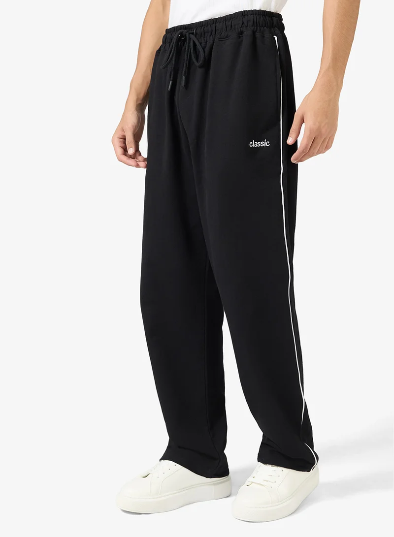 Seventy Five Side Panel Embroided Joggers