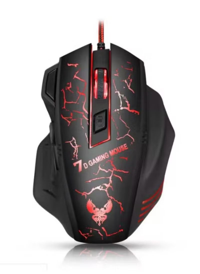 جاجيك 7D LED Backlit Gaming Mouse – Adjustable DPI, Pro Esports USB Mouse for FPS, Laptop & MOBA Games  - Image 1