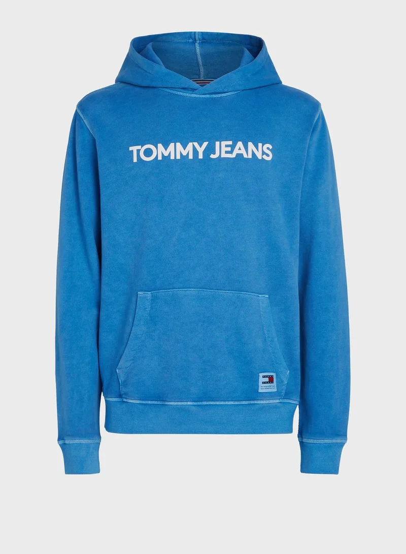 TOMMY JEANS Logo Regular Fit Hoodie