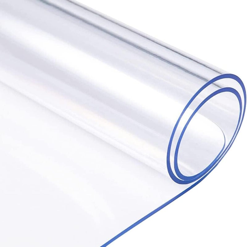 Beauenty Clear Table Protector,1.5mm Thick Rectangular Clear Desk Pad Mat,Plastic Table Cover,PVC Clear Desk Cover Protector,Non-Slip Desk Pad, Table Protector For Dining Room Table,Office(60x120CM) - Image 1