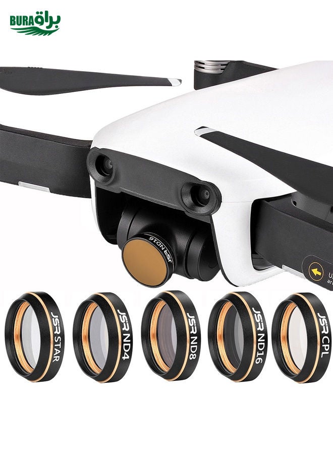 BURAQ 5 in 1 HD Drone Star Effect + ND4 + ND8 + ND16 + CPL Lens Filter Kits for DJI MAVIC Air  - Image 1
